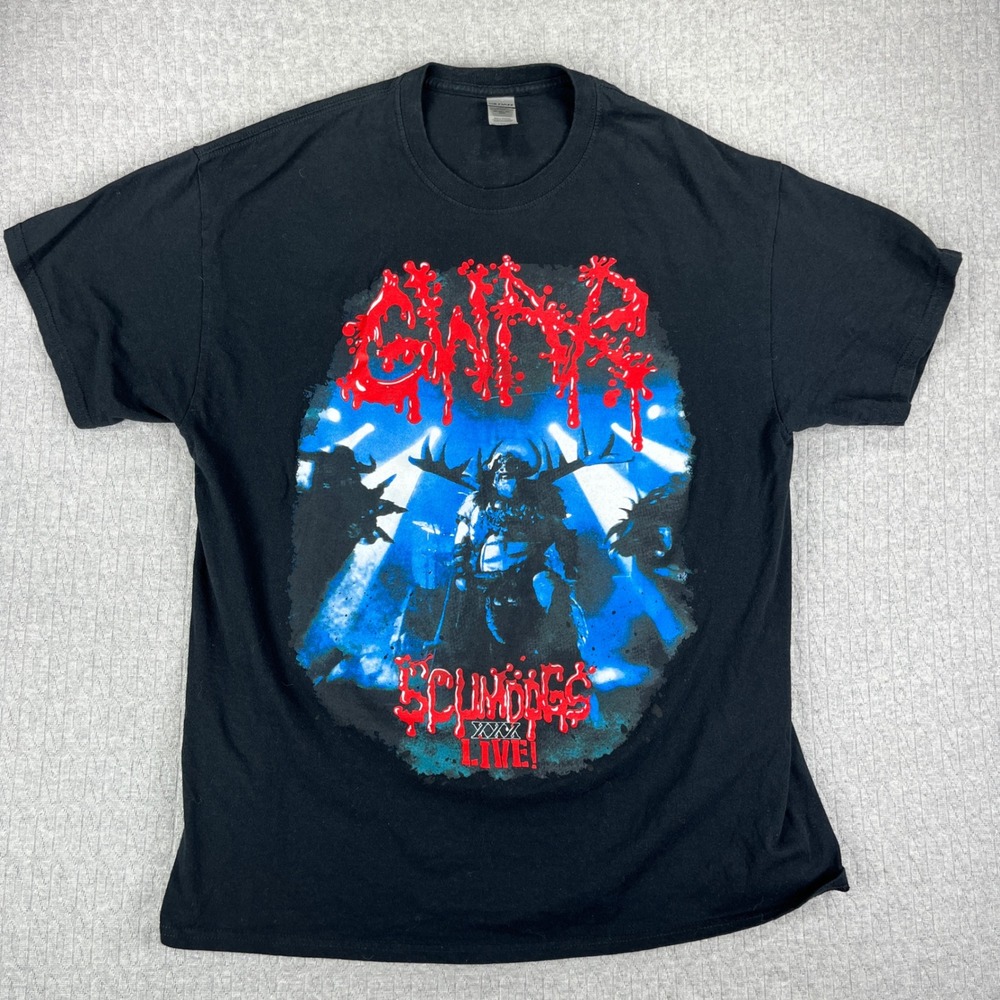 Gildan Gwar T-Shirt Men XL Black Scumdogs 30th‎ Anniversary Tour Graphic Metal